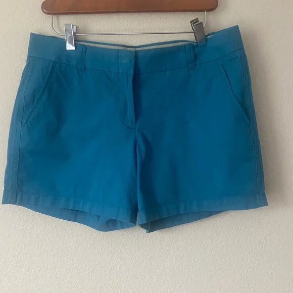 J.Crew Women’s Broken In 5’ Chino Shorts Dark Ocean Blue Size 8. - Picture 1 of 15
